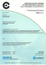 Certificato di qualit&agrave;